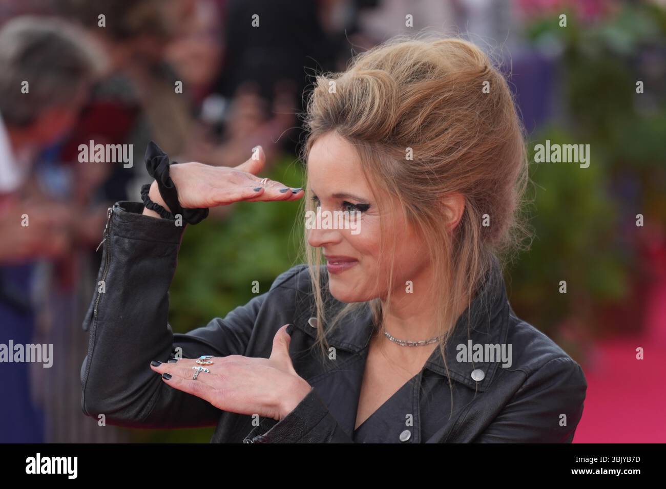 Cabourg, France. 14 juin 2025. Charlotte Colbert assiste au tapis rouge lors de la quatrime journe du 39e Festival du film de Cabourg le 14 juin 2025 ˆ Cabourg, France. le 14 juin 2025. Photo par Laurent Lairys /ABACAPRESS.COM Stock Photo