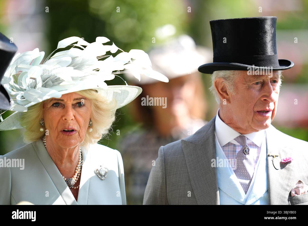 King Charles III (right) and Queen Camilla ahead of the King Charles ...