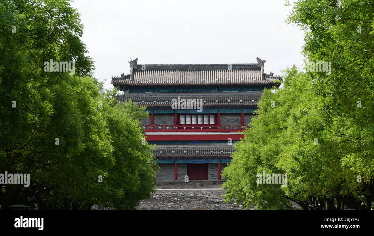 Yongdingmen Gate Tower �C The Southern Legacy of Beijing��s Ancient City Wall Stock Photo