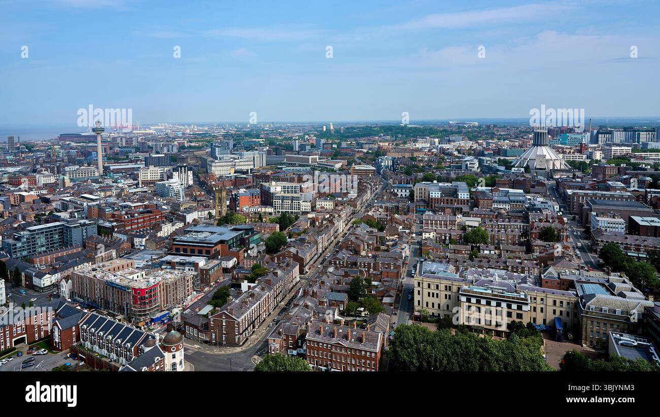 Aerial view liverpool docks hi-res stock photography and images - Alamy