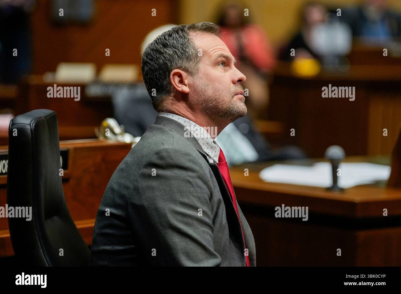 Arizona state senate president warren petersen r gilbert attends a senate session thursday april at the state capitol in phoe