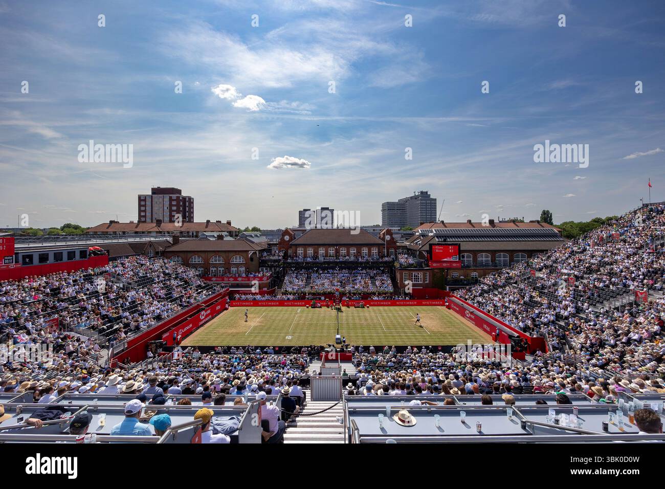 London, UK. 17th June 2025; HSBC Championships, Queens Club, West Kensington, London, England: HSBC Mens Championships Queens Club, Day 2; Carlos Alcaraz (ESP) against Adam Walton (AUS) Credit: Action Plus Sports Images/Alamy Live News Stock Photo