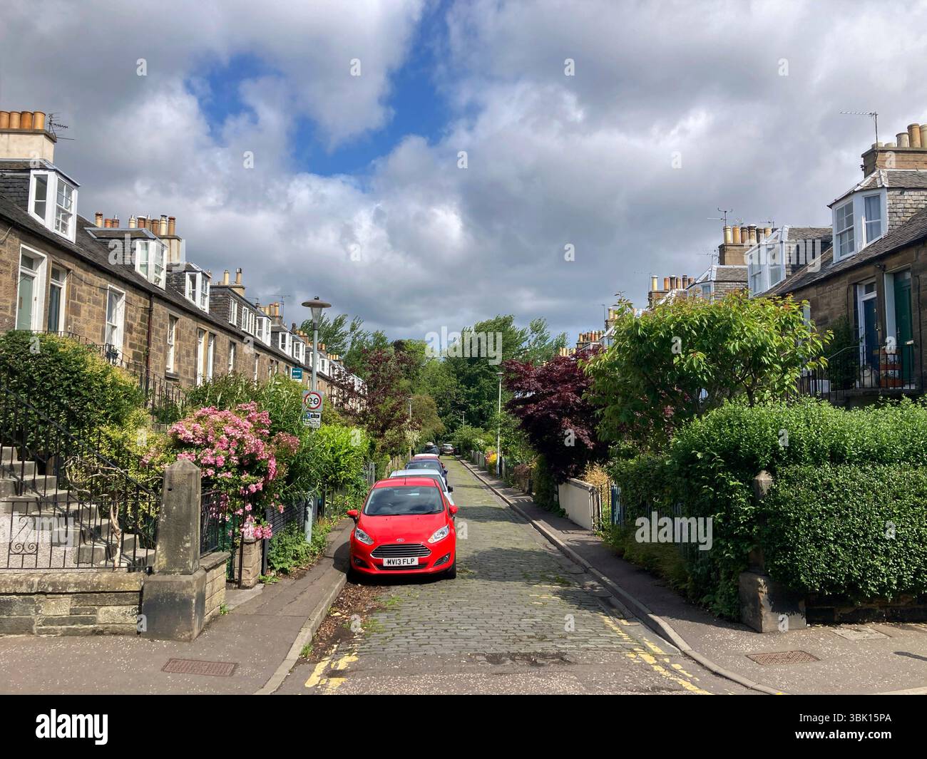 Stockbridge colonies, traditional residential housing, Edinburgh Scotland Stock Photo