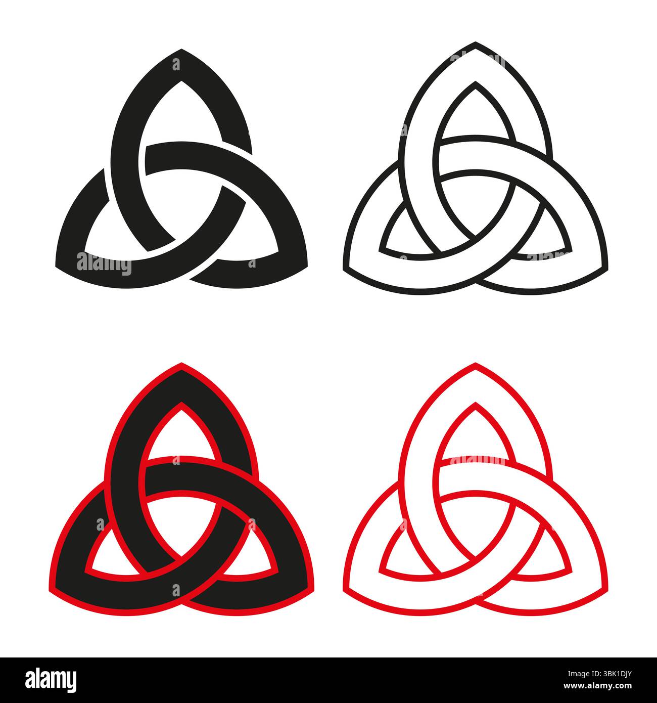 Celtic knots icon. Ancient symbol collection. Vector mystical patterns. Interconnected pagan art. Stock Vector