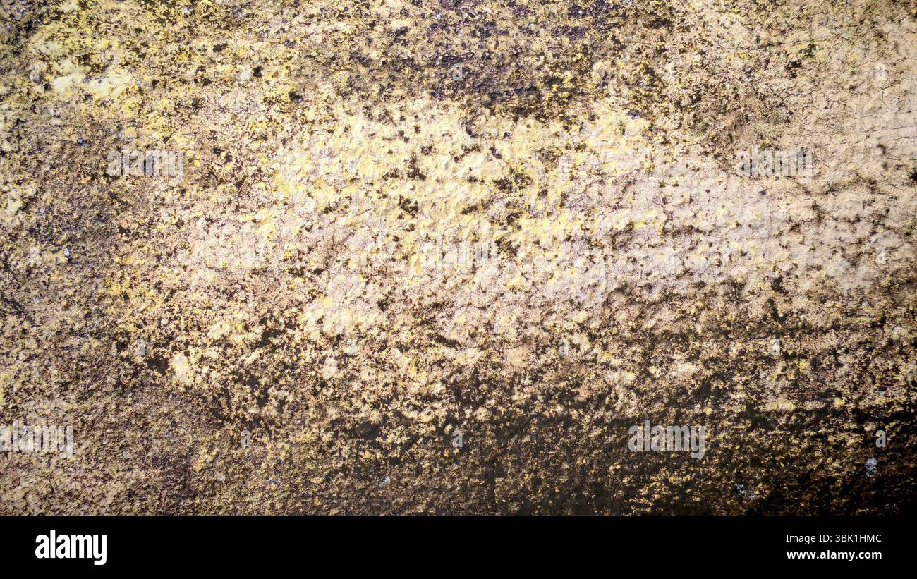 Grungy Concrete Surface with Moss and Dirt Texture Stock Photo