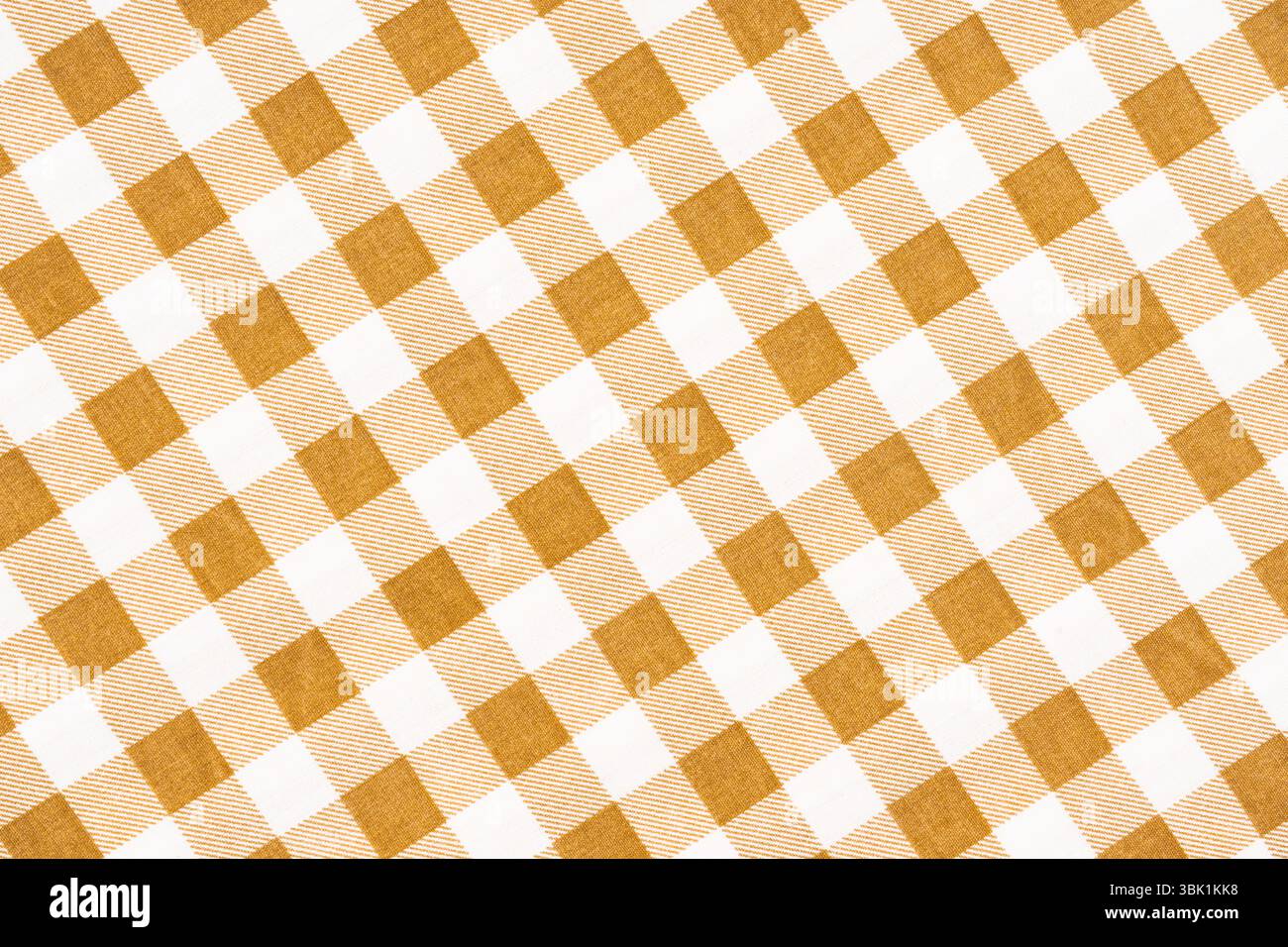 Brown color gingham check pattern that can be used for background. Stock Photo