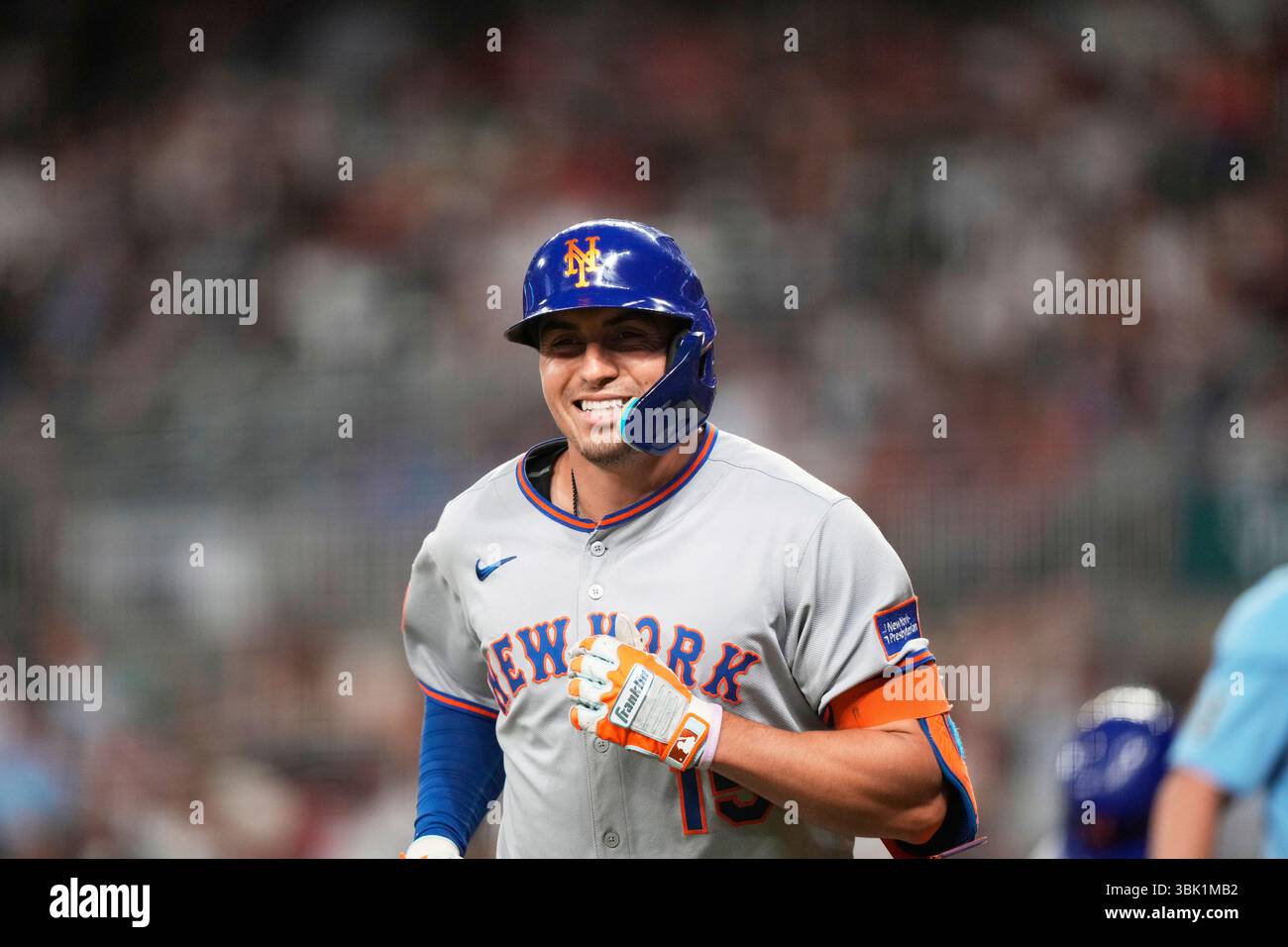 New York Mets' Tyrone Taylor (15) celebrates a home run in the fifth ...