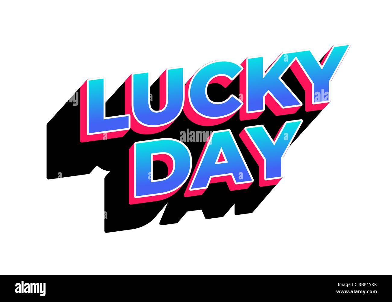 Retro comic style text with vibrant gradient color combination Stock Vector