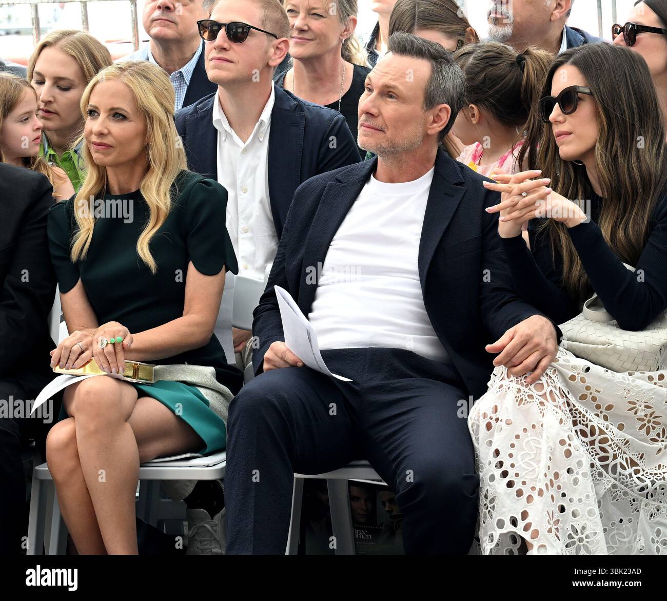 Actress Sarah Michelle Gellar, actor Christian Slater and Brittany