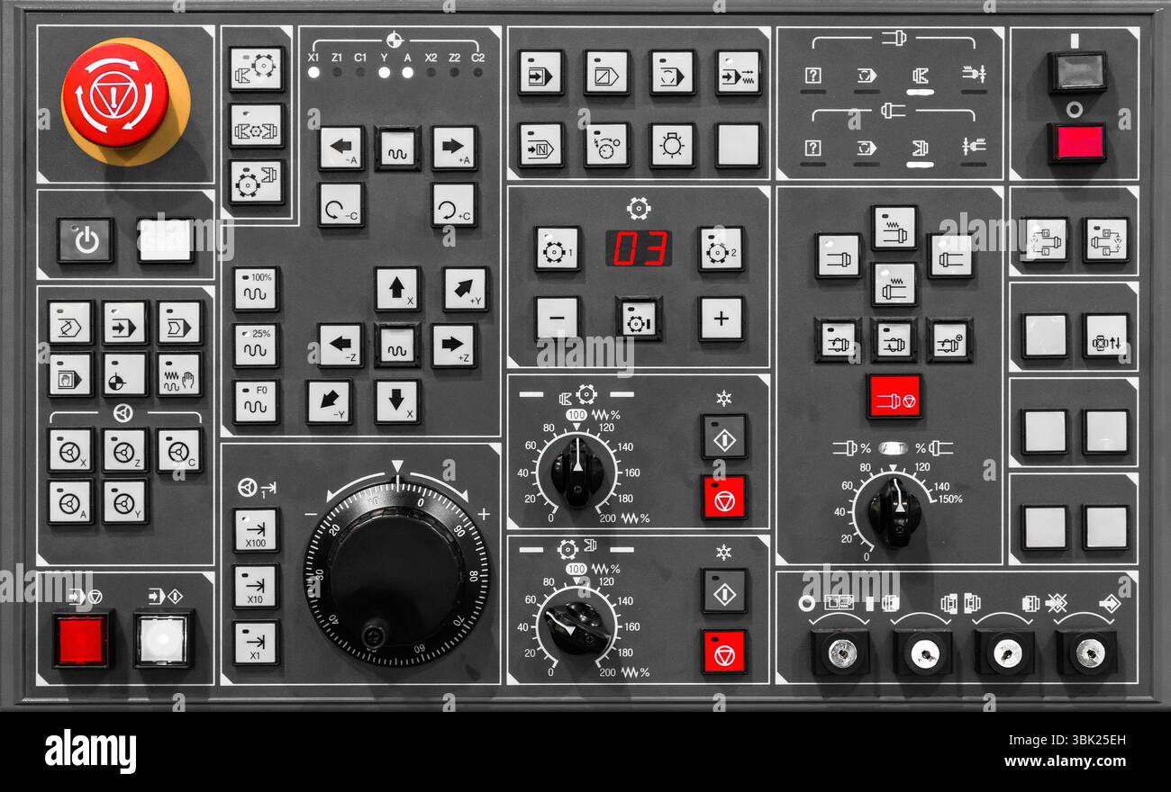 Control panel texture with lots of buttons Stock Photo - Alamy