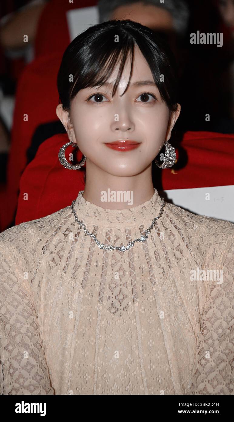 Japanese singer and actress Shiori Kubo attends an activity in Shanghai