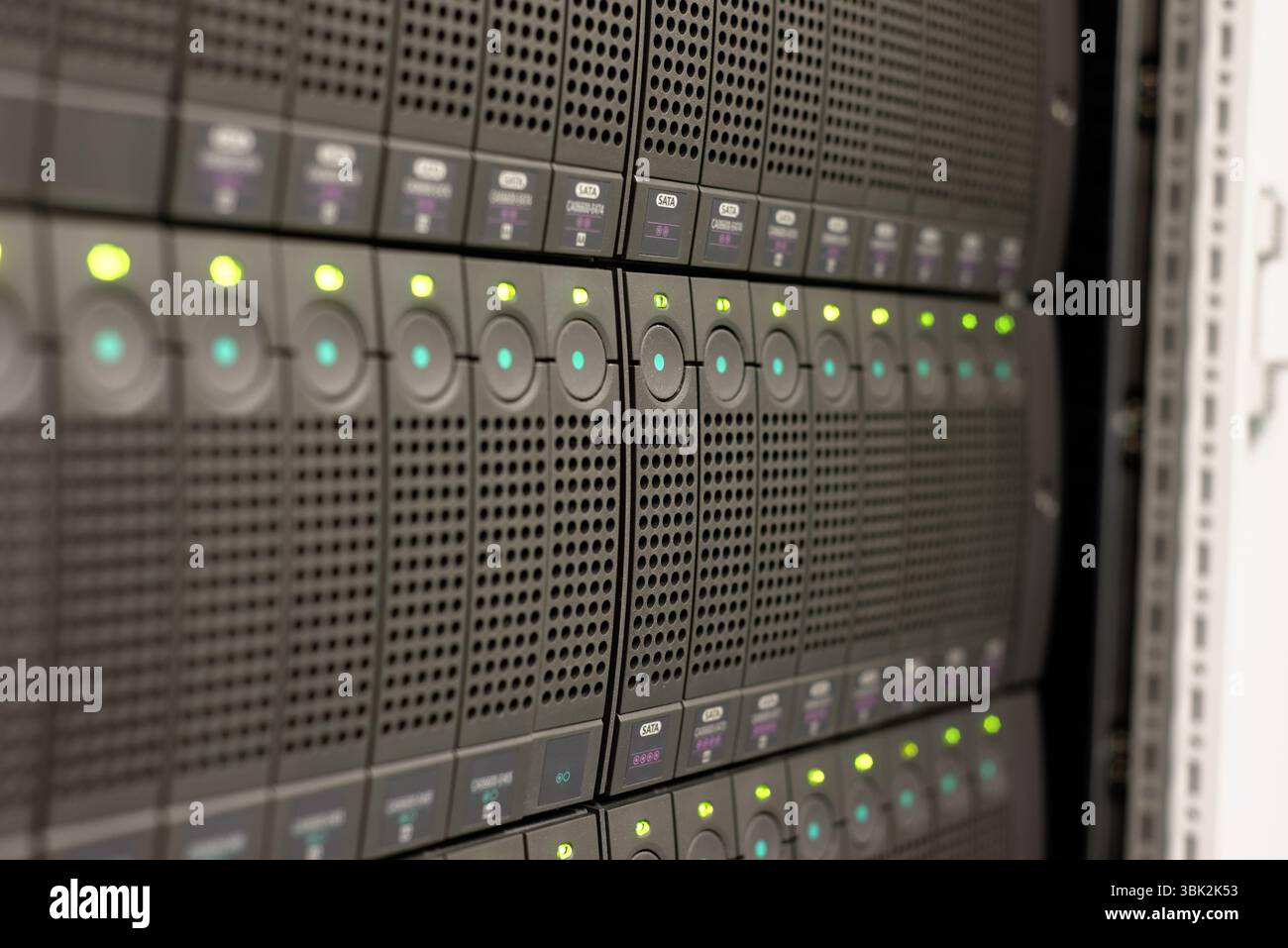 Mainframe of a data server closeup Stock Photo