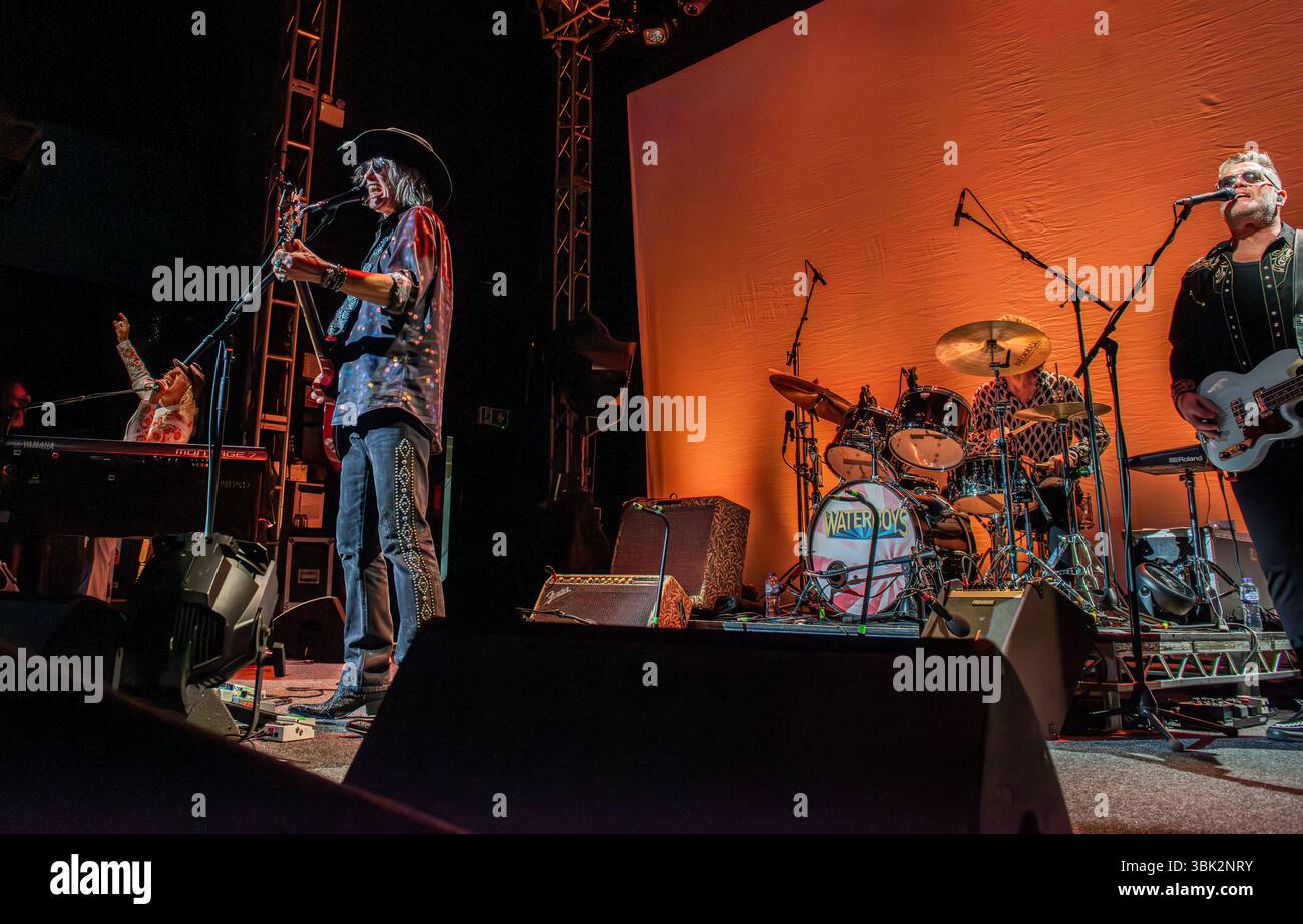 Leeds, UK, 17th June 2025. British rock band The Waterboys playing live ...