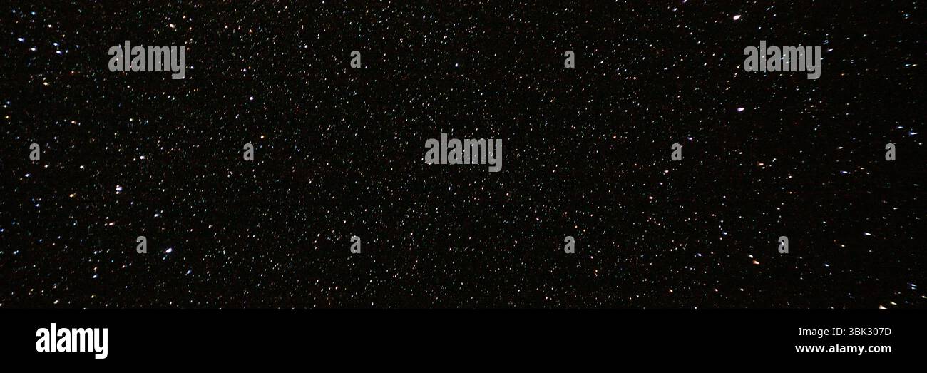 Night Starry Sky Background. Night View Of Natural Glowing Stars Stock Photo