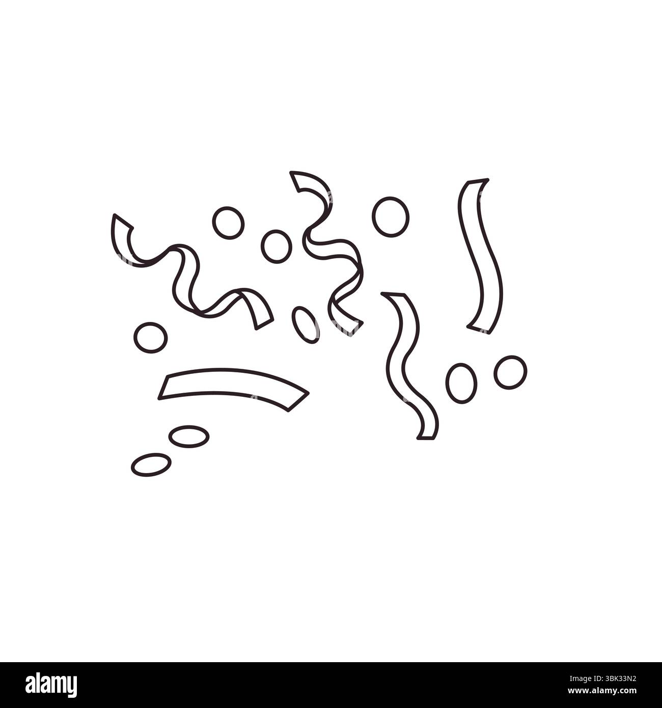 party popper confetti celebration emoji symbol sign icon vector ...