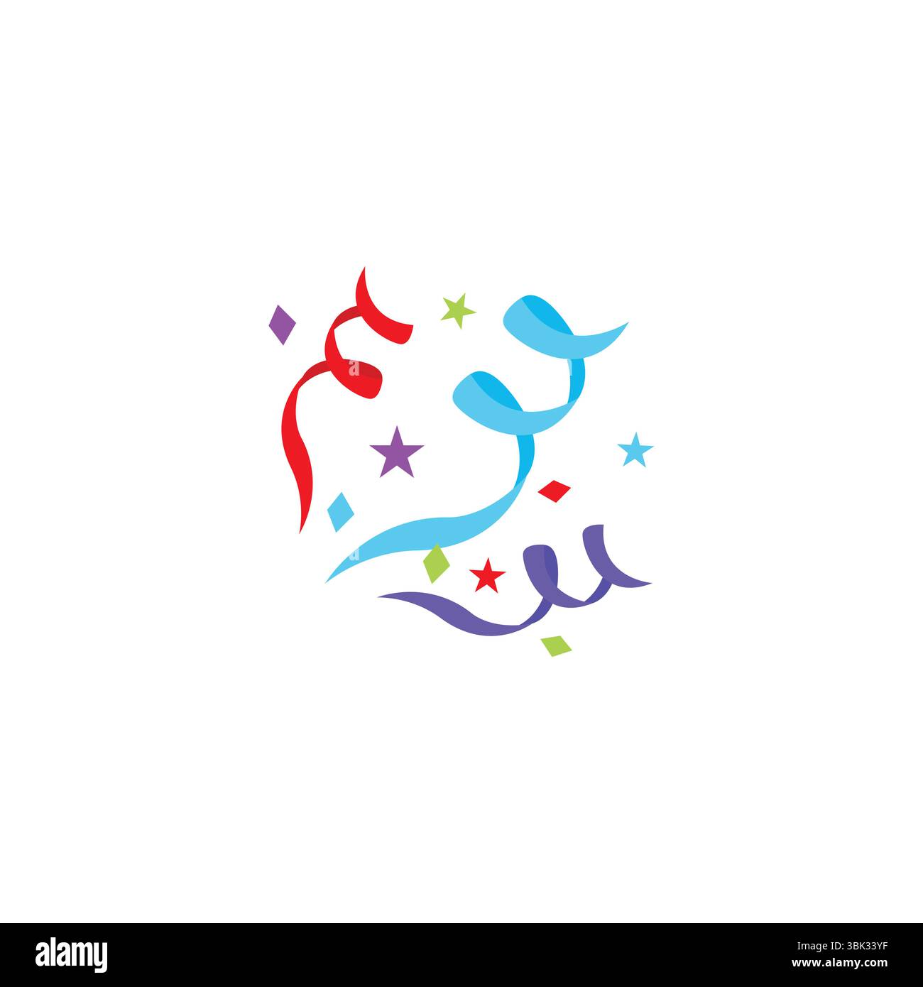 party popper confetti celebration emoji symbol sign icon vector ...
