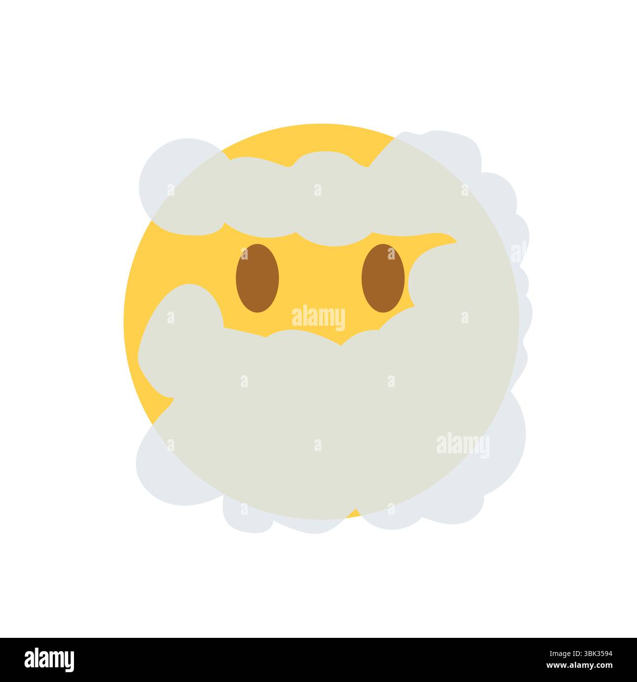 face in fog emoji symbol sign icon vector illustration Stock Vector ...