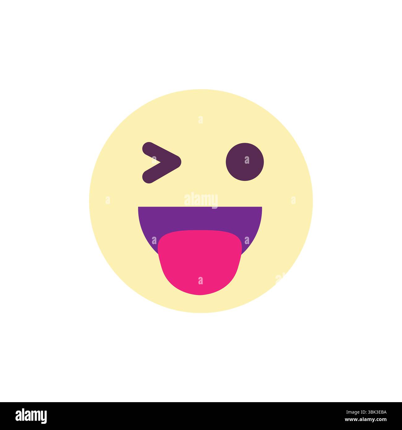silly face emoji symbol sign icon vector illustration goofy fun smile ...