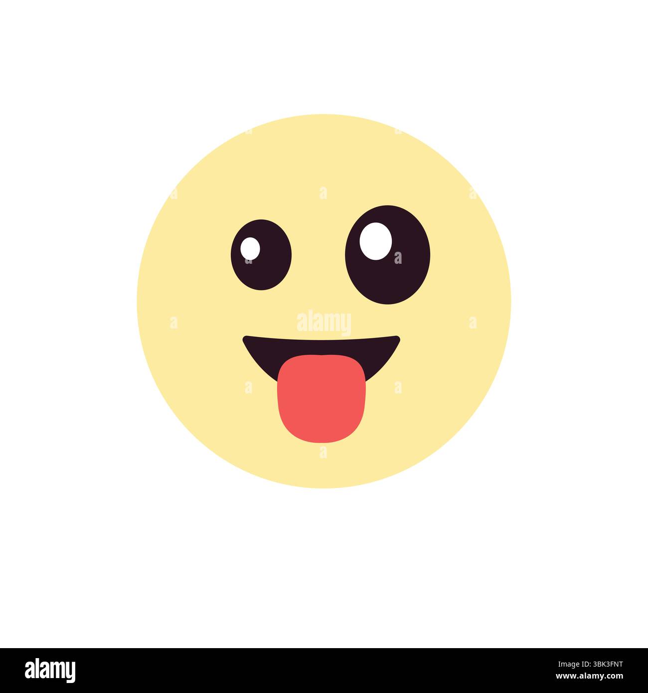 tongue out funny face emoji symbol sign icon vector illustration goofy silly Stock Vector