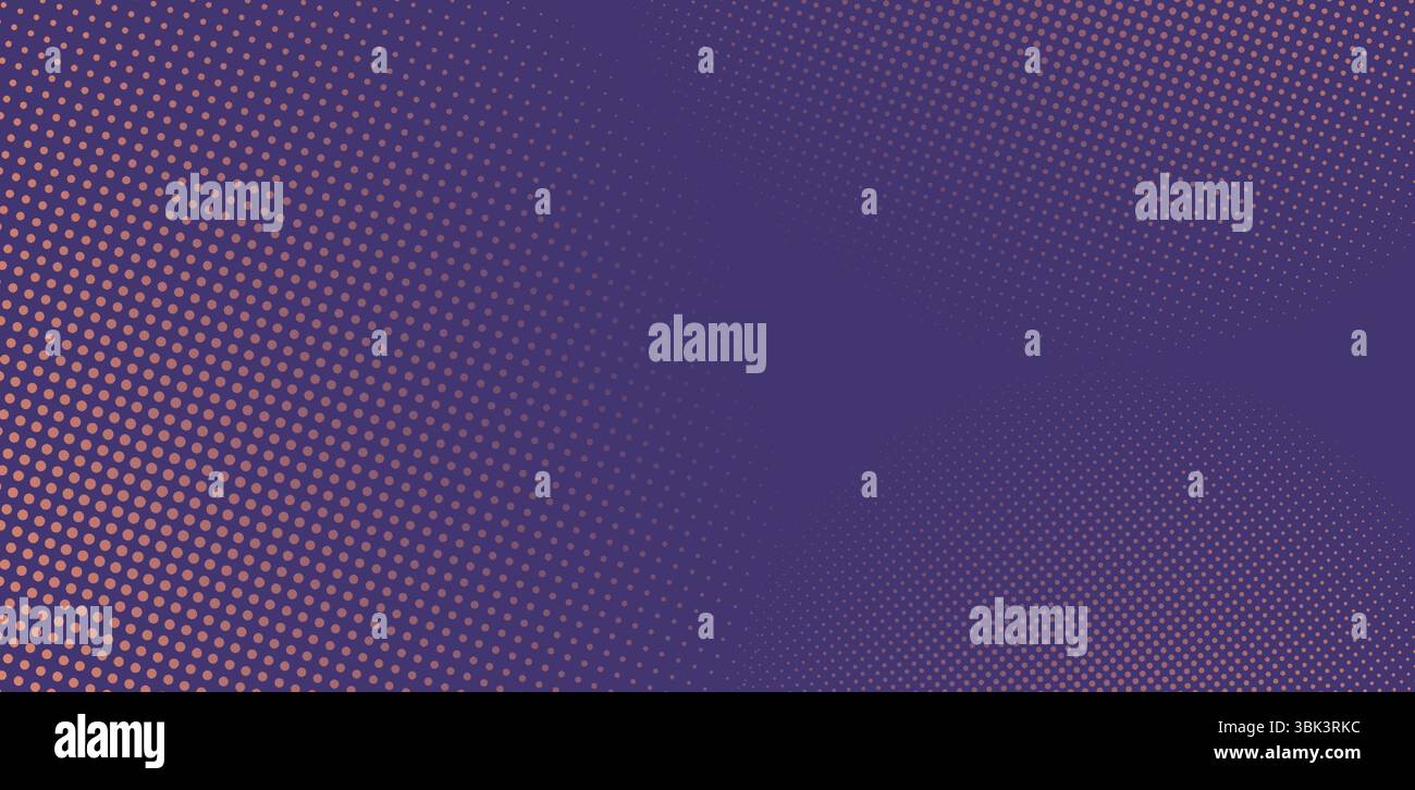 Dot half tone pattern. Concentric circle texture, retro comic fade background with round dotted gradient spots, bitmap halftone gradation dots. Vector Stock Vector
