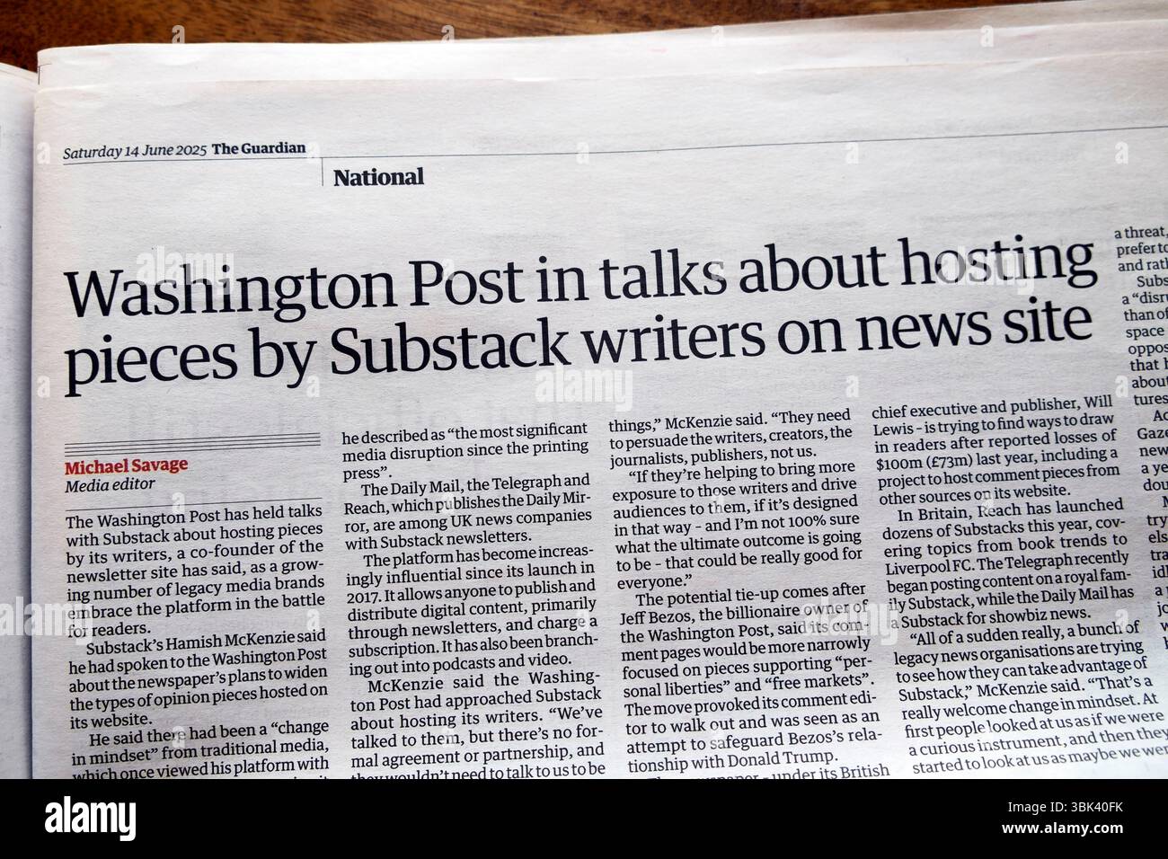 'Washington Post in talks about hosting pieces by Substack writers on ...