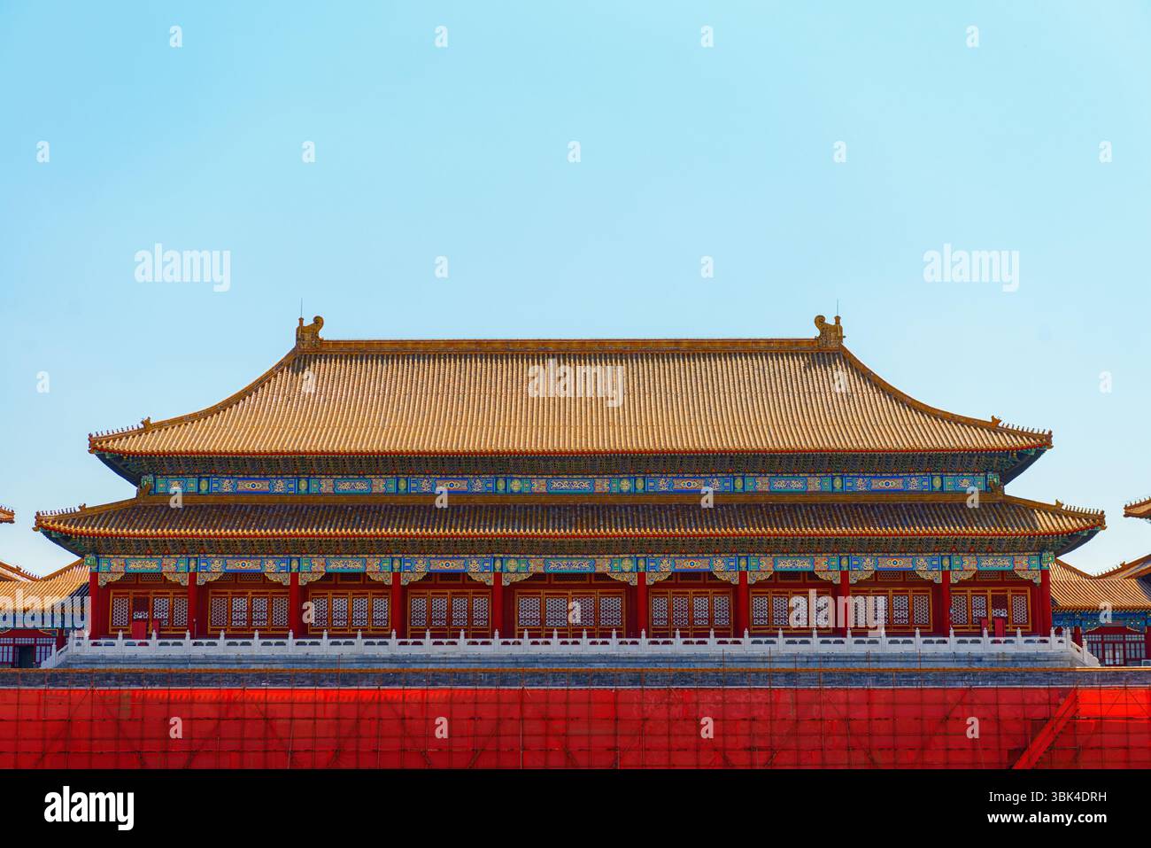 Old traditional Chinese building under blue sky Stock Photo - Alamy