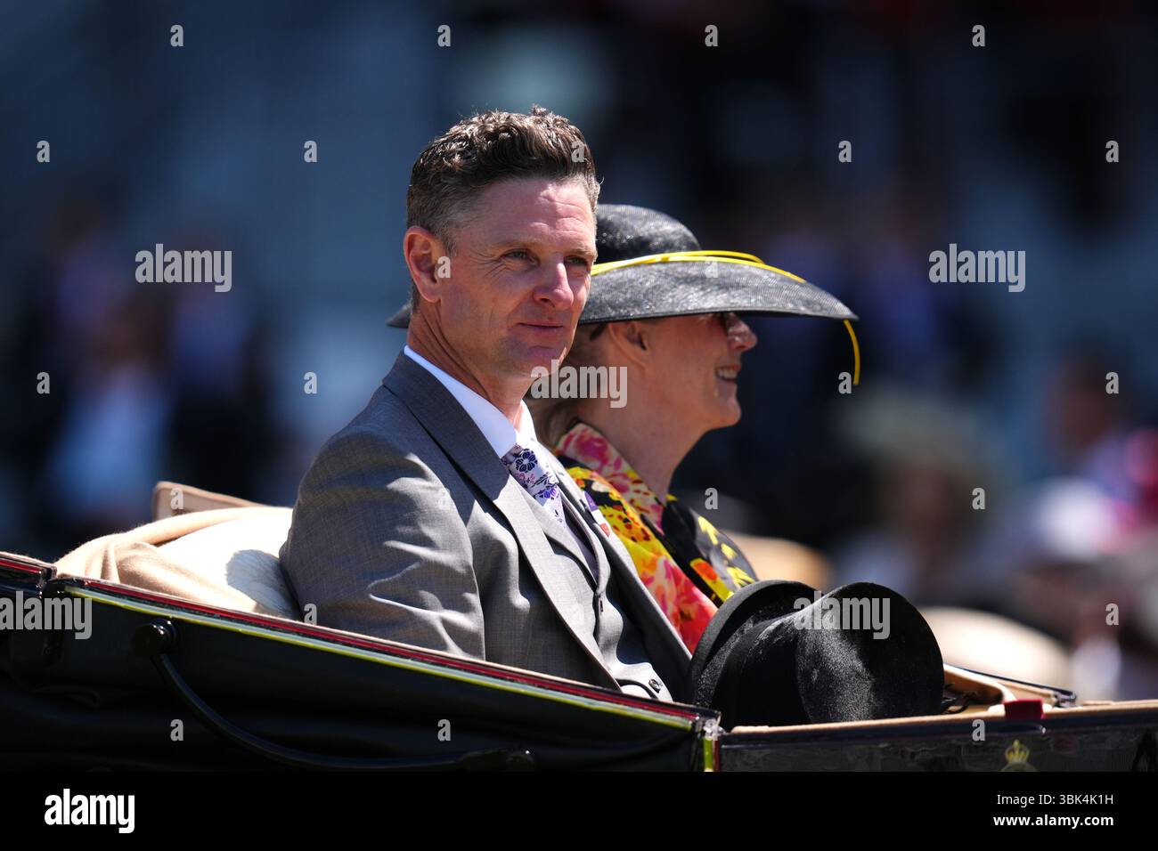 Justin Rose ahead of the Queen Mary Stakes on day two of Royal Ascot at