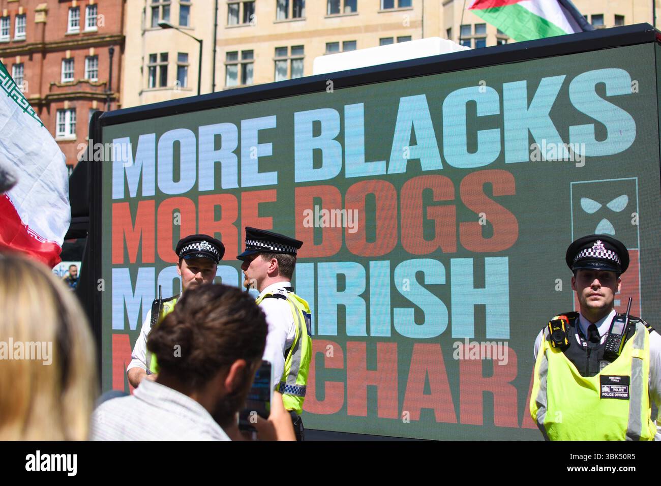 Belfast rapper Mo Chara from the group 'Kneecap' appeared in court in ...