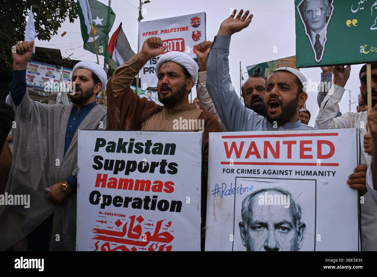 Shiite Muslims chant anti-Israel slogans during a demonstration to ...