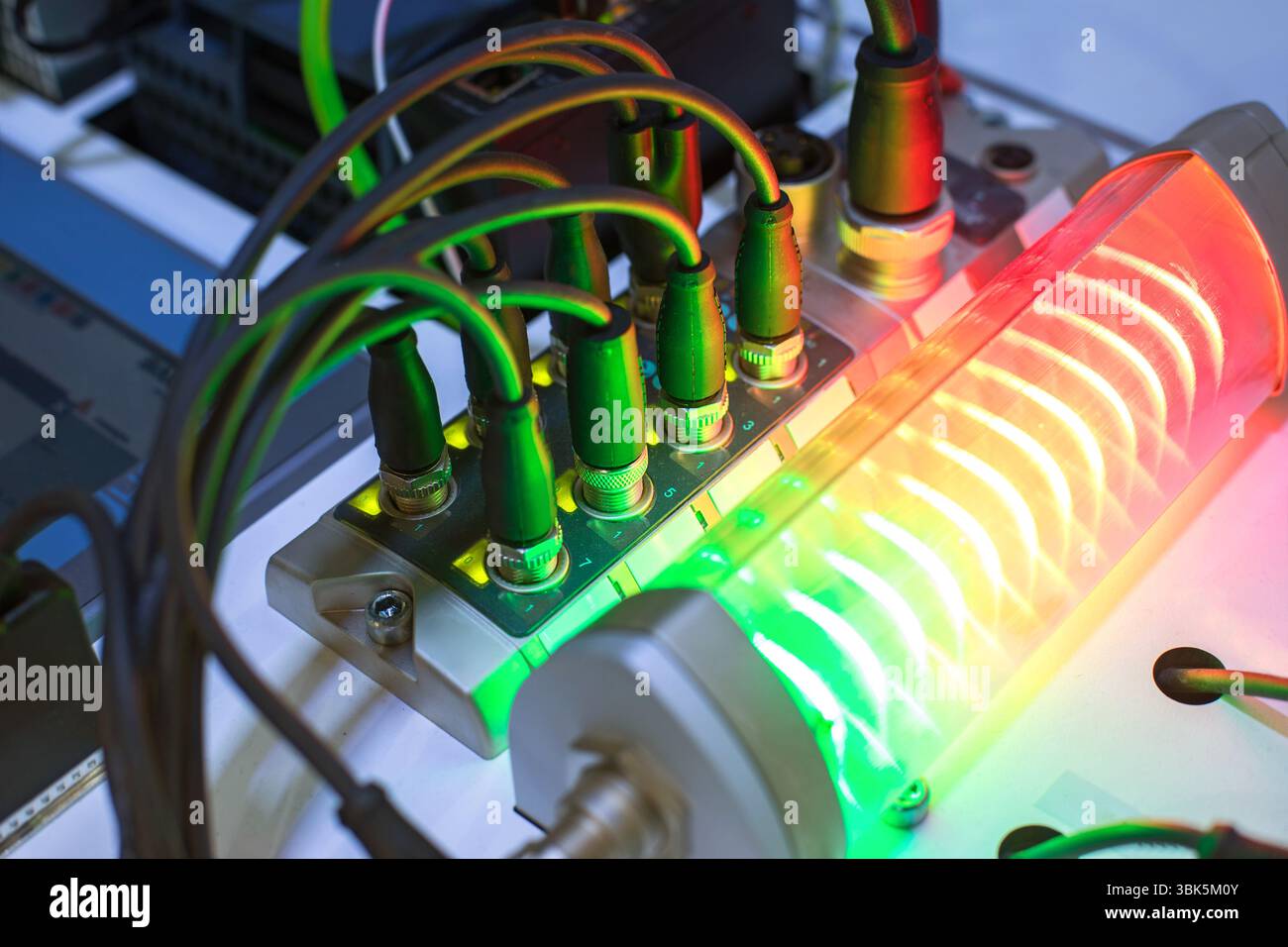 Networking equipment close up photo Stock Photo