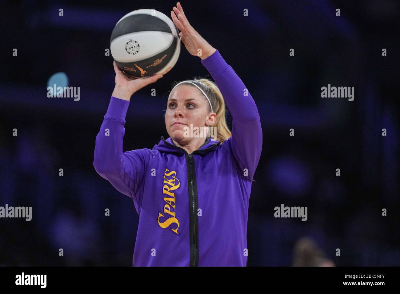 LA Sparks guard Sarah Ashlee Barker (13) during a WNBA game in Los