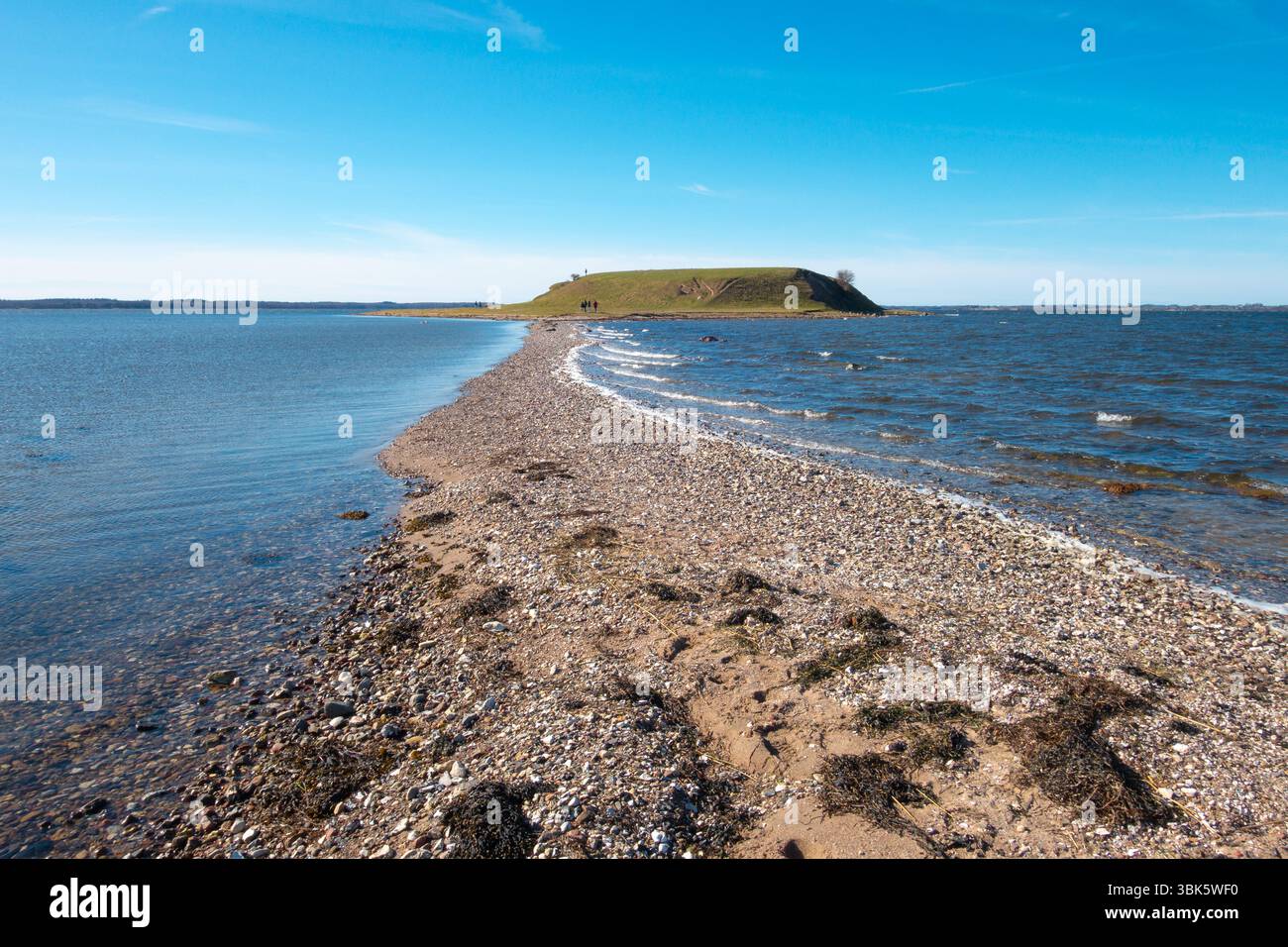 Bolund Halvø Peninsula in Roskilde Fjord, Denmark – Natural Landscape and Coastal Scenery Stock Photo