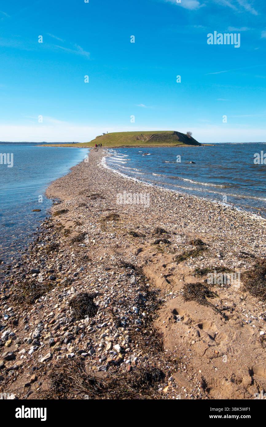 Bolund Halvø Peninsula in Roskilde Fjord, Denmark – Natural Landscape and Coastal Scenery Stock Photo