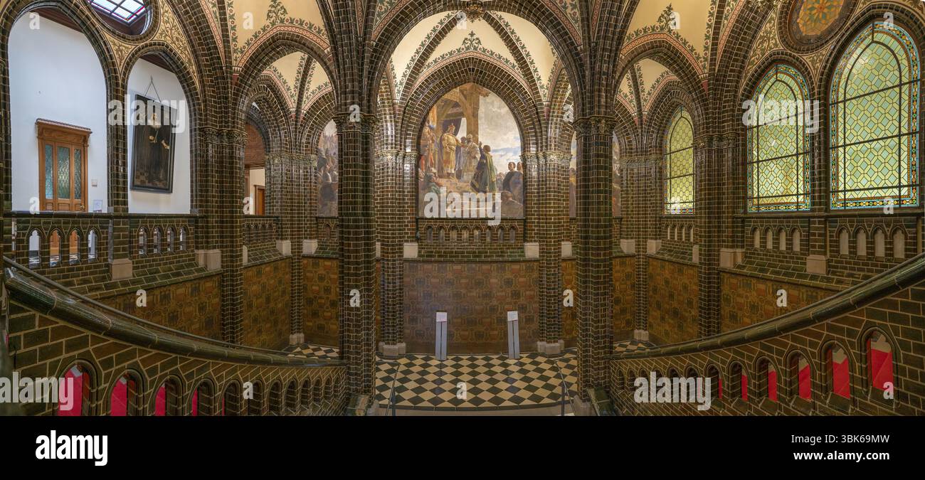 Town Hall Interior Panorama Luebeck Germany Stock Photo - Alamy