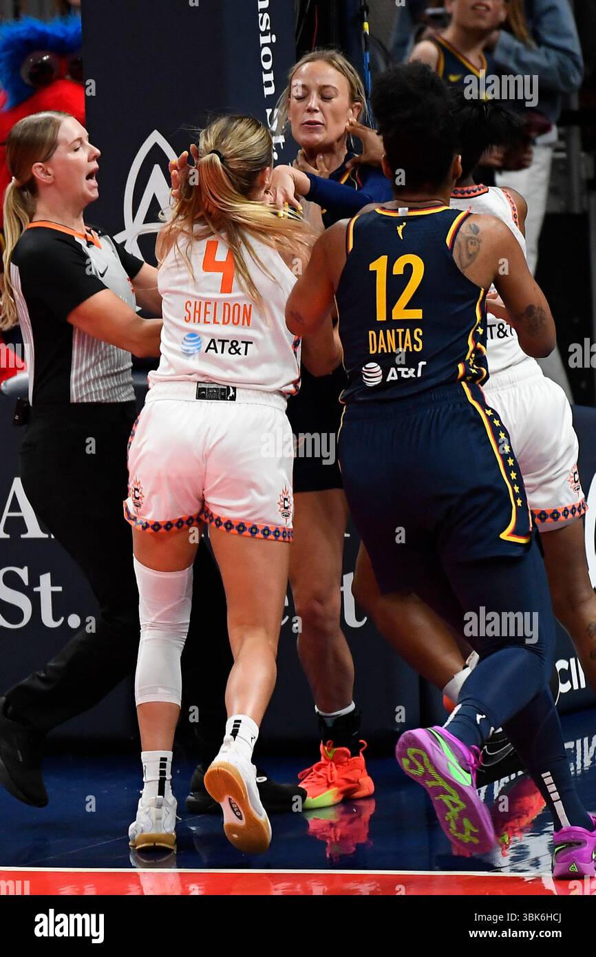 INDIANAPOLIS, IN - JUNE 17: Indiana Fever guard Sophie Cunningham (8 ...