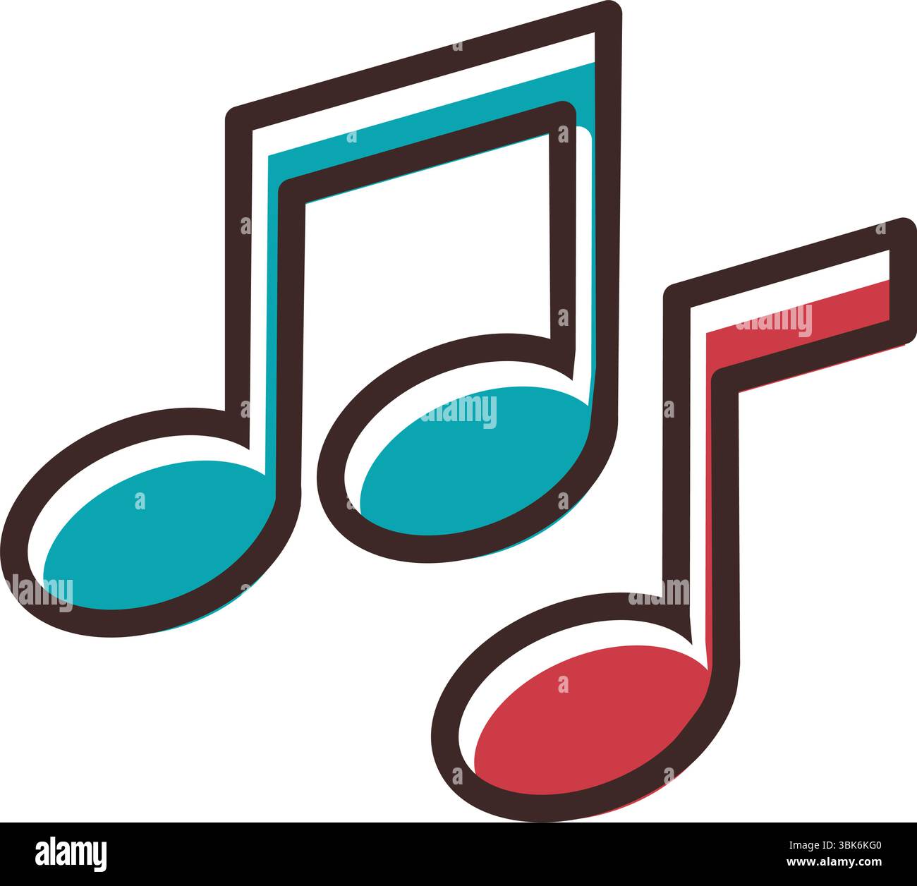 Music notes party icon. Vector Stock Vector Image & Art - Alamy