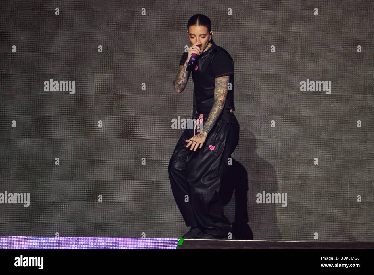 Puerto Rican singer and songwriter Young Miko during her concert at the ...