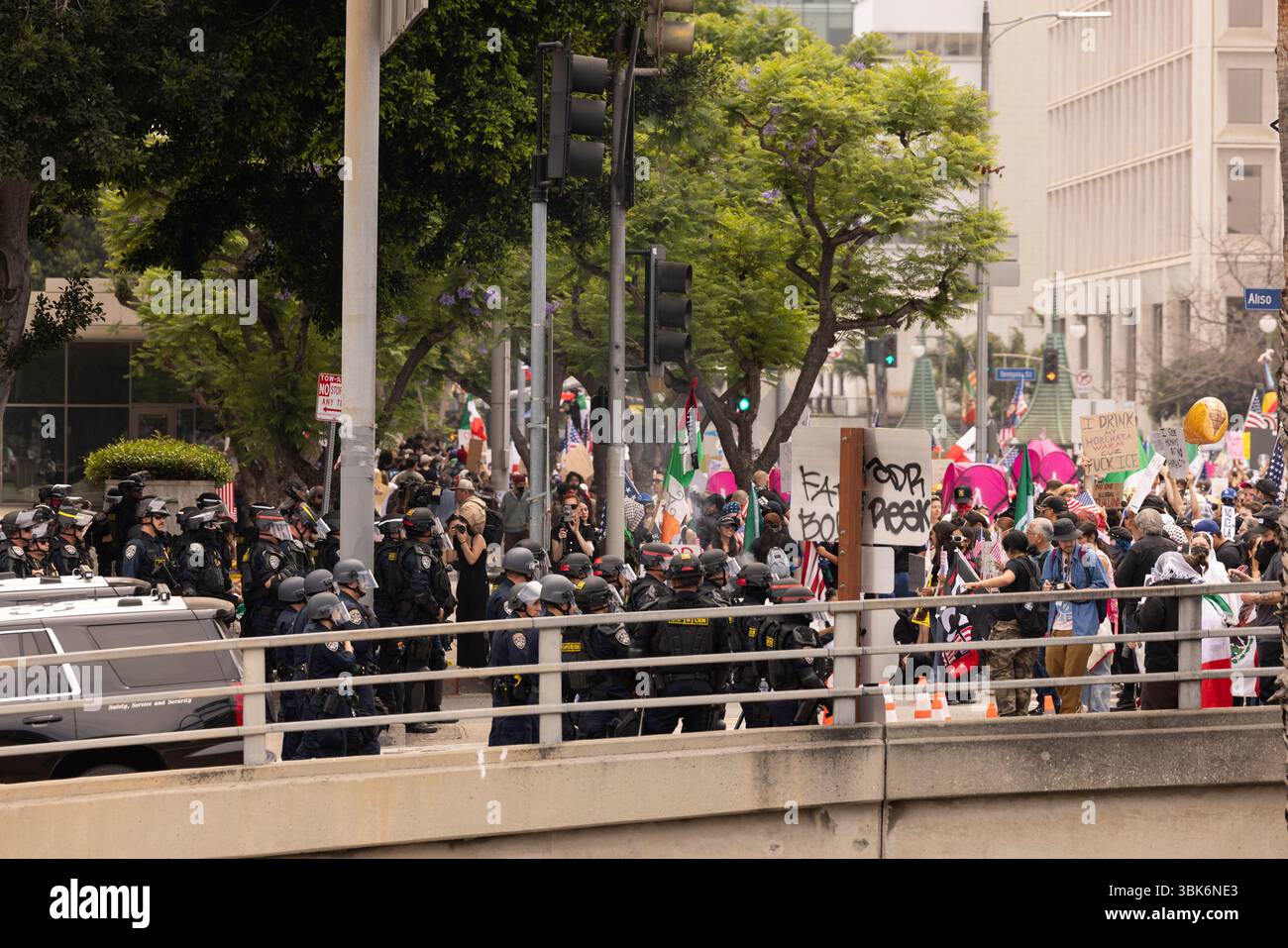 California freeway protests hi-res stock photography and images - Alamy
