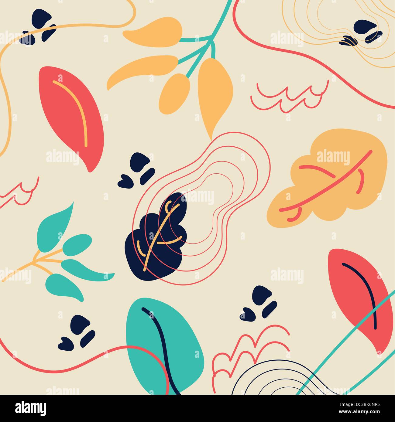 Abstract background organic shapes pattern Stock Vector Images - Alamy