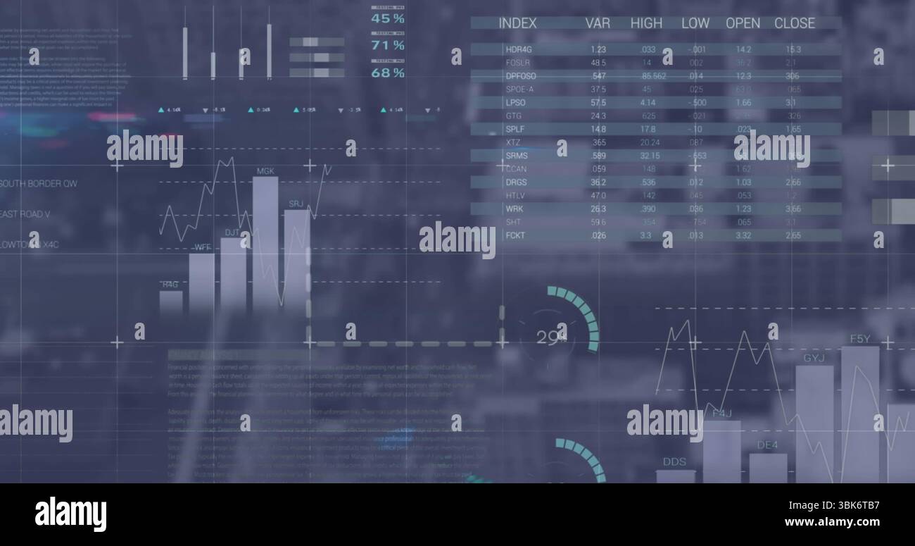 Displaying dashboard presenting charts hi-res stock photography and ...