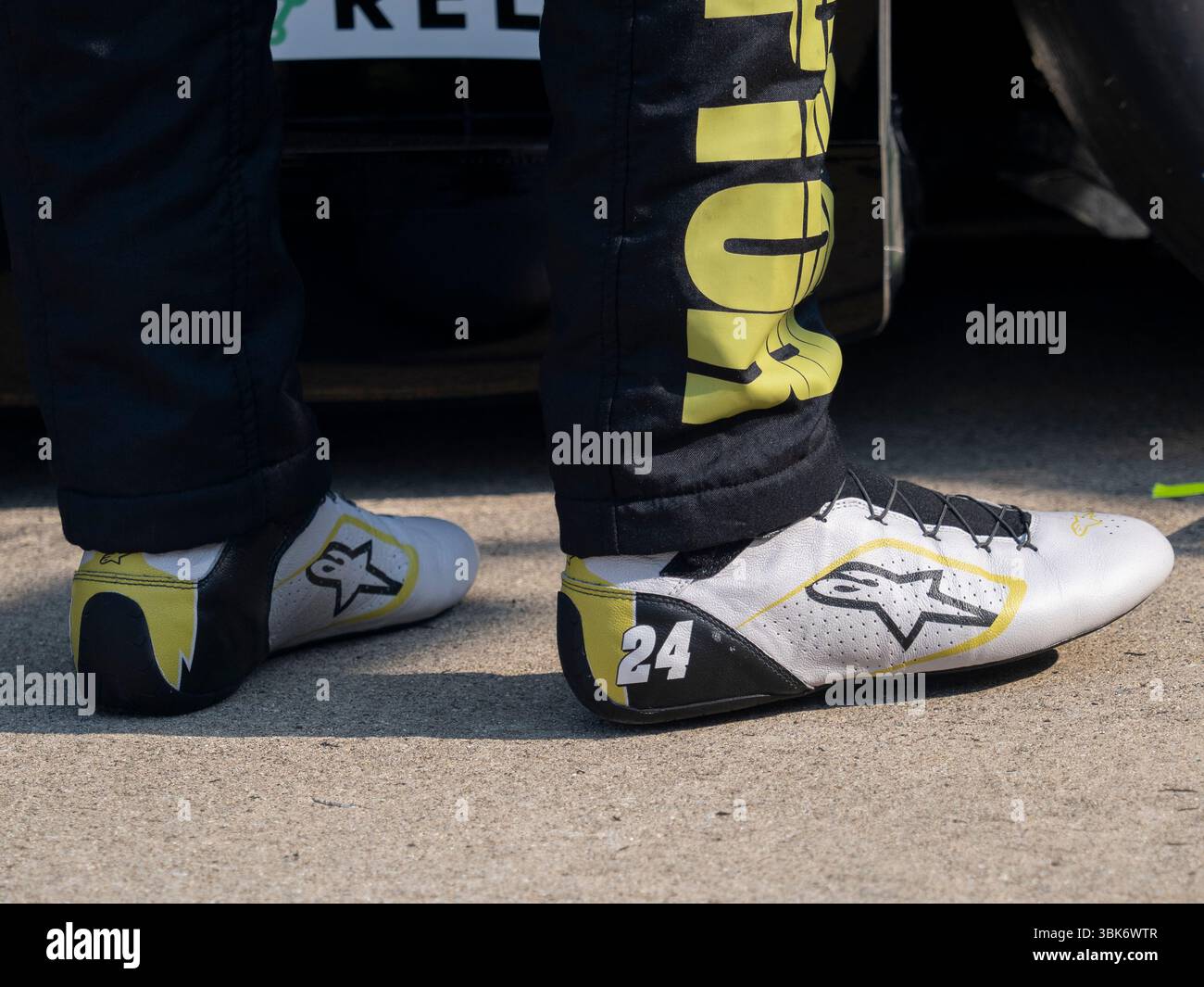 BROOKLYN, MI - JUNE 07: The racing shoes of William Byron (#24 Hendrick ...