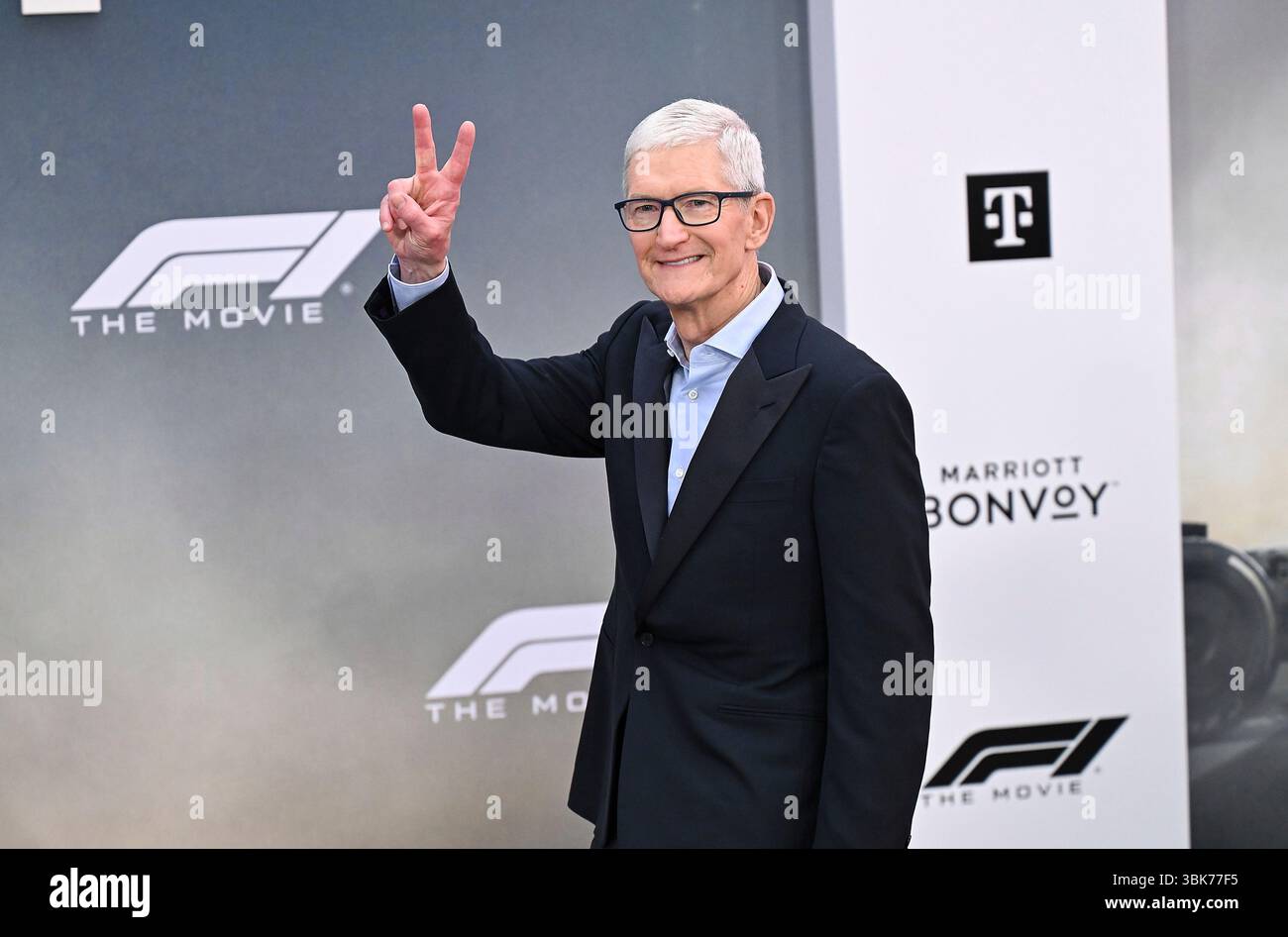 Apple CEO Tim Cook attends the world premiere of "F1 The Movie" in ...