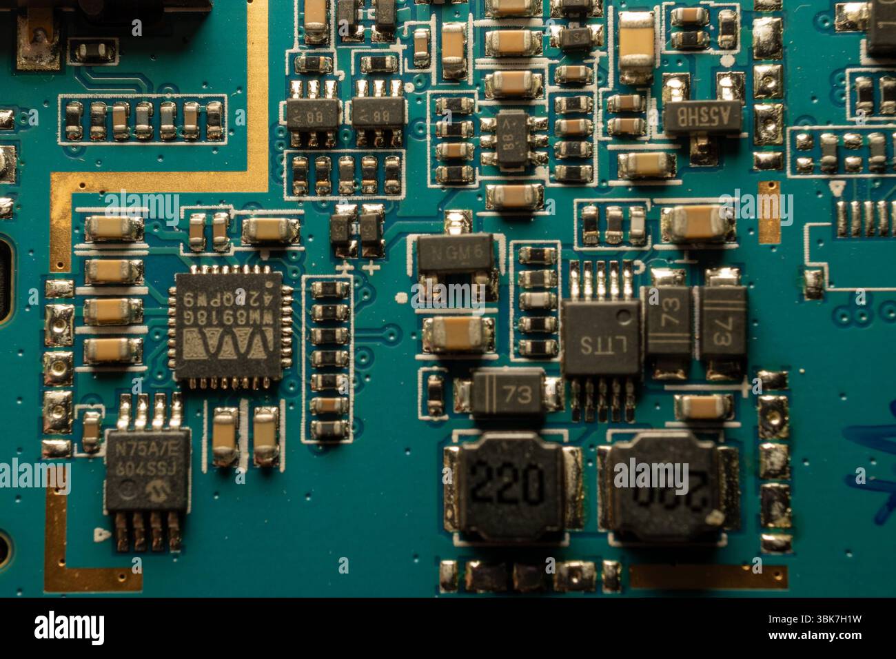 Electronic circuit board Stock Photo