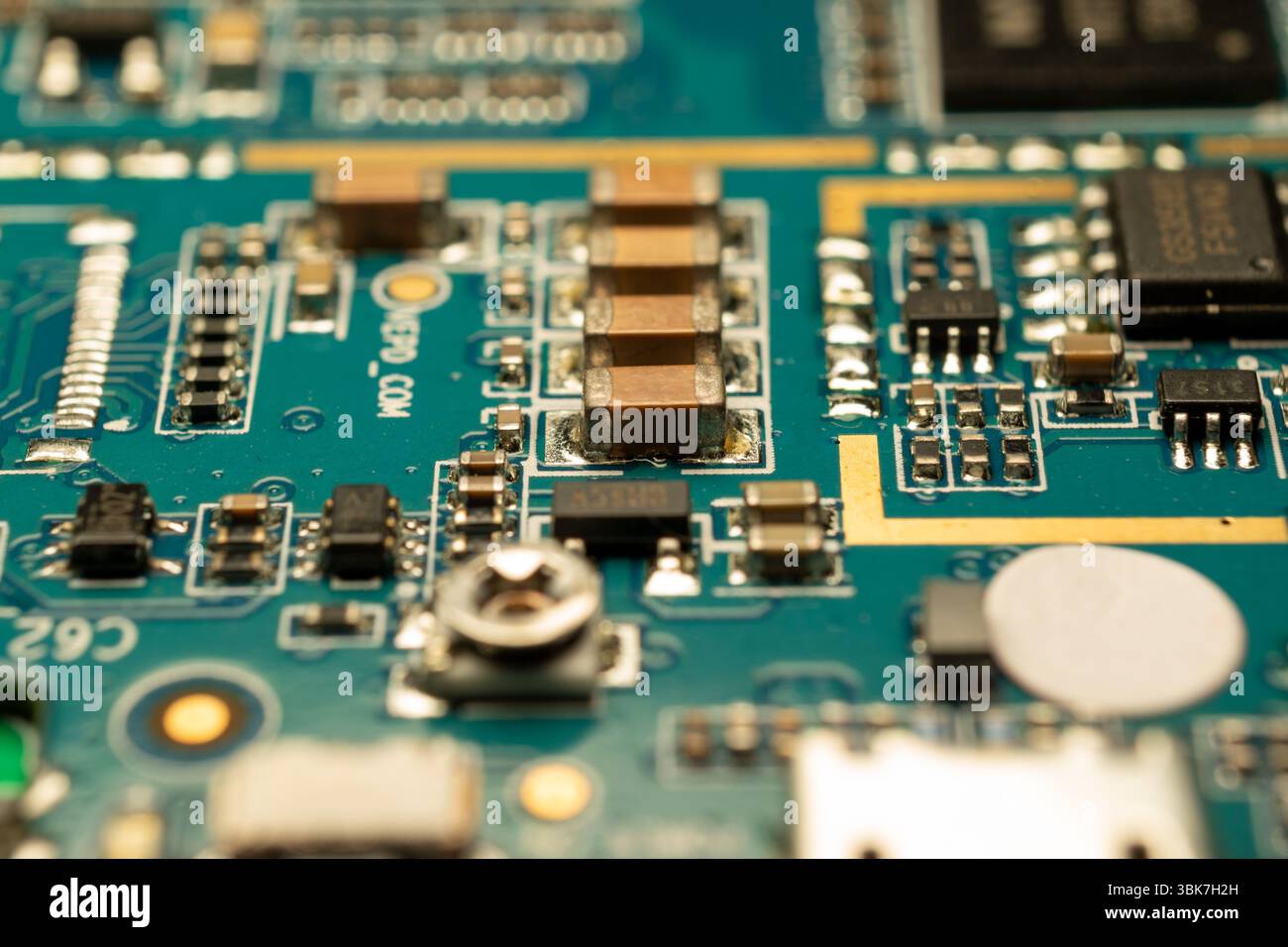 Electronic circuit board Stock Photo