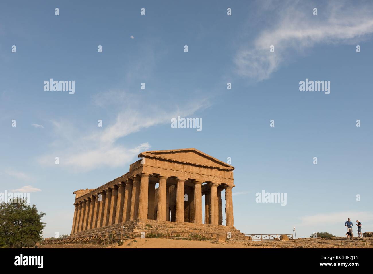 Italy, Sicily, Agrigento, Temple of Concordia, This Roman temple inspired the logo for UNESCO. Stock Photo