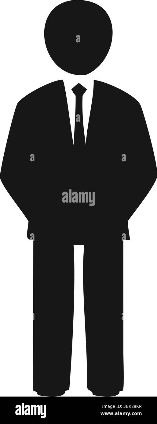 Person Silhouette Vector, Black User Icon Clipart, Isolated Human ...