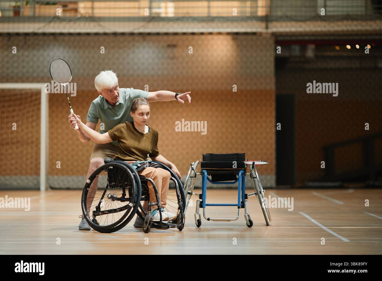Coach with athlete hi-res stock photography and images - Alamy