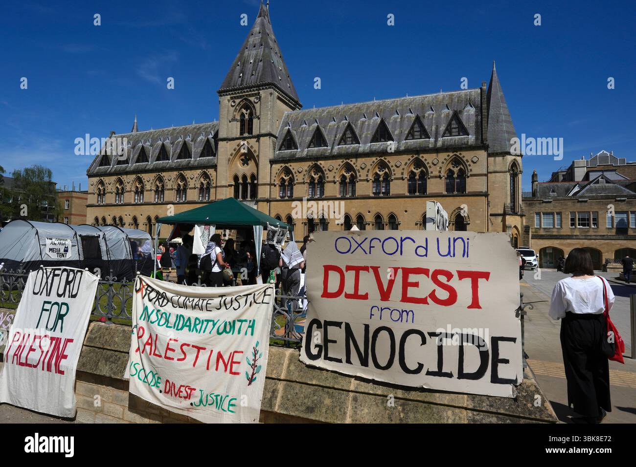 FILE - Pro-Palestinians camp outside the Pitt Rivers Museum at Oxford ...