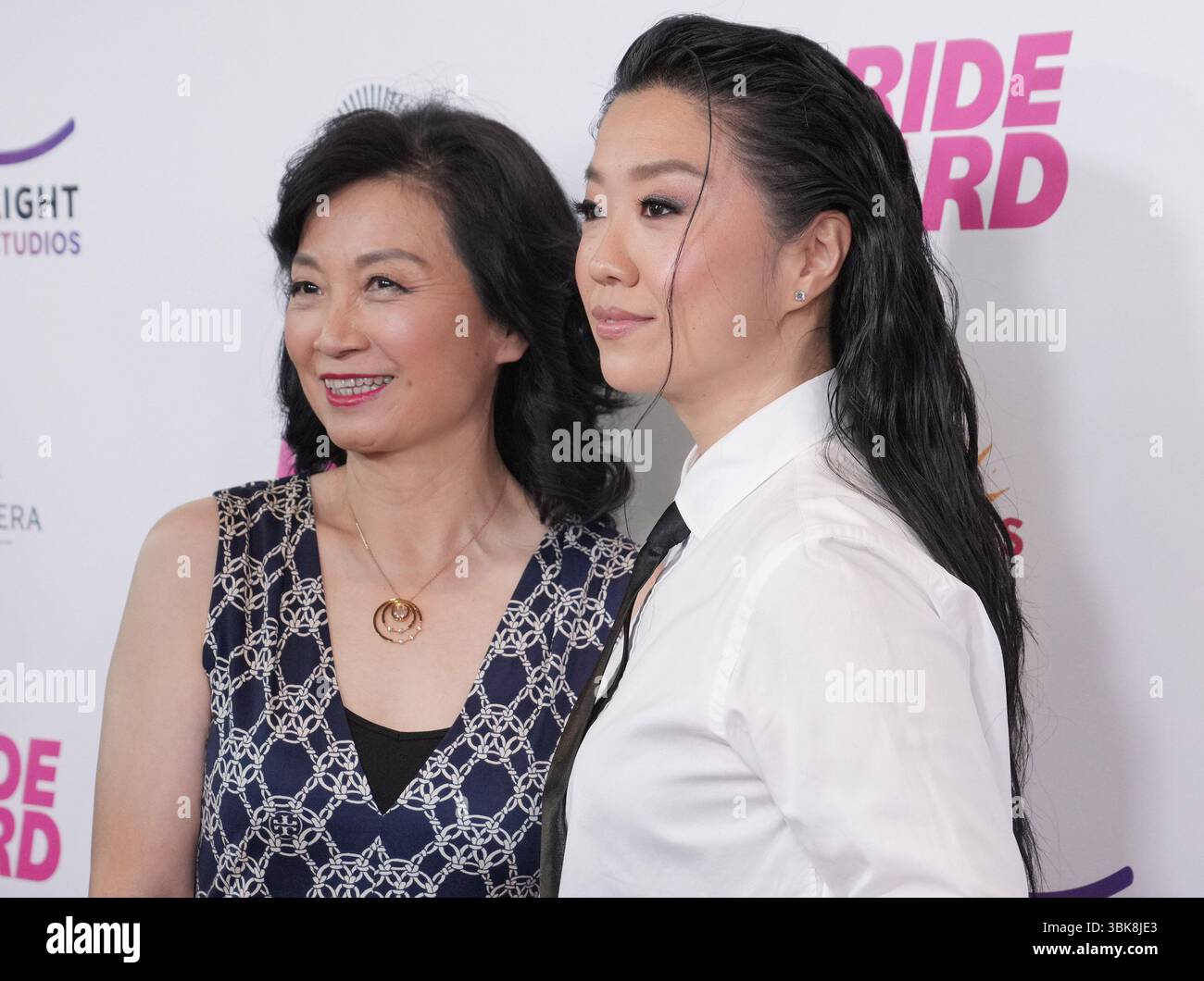 Los Angeles, USA. 18th June, 2025. (L-R) Mom Zeng Ping Pan and Sherry ...