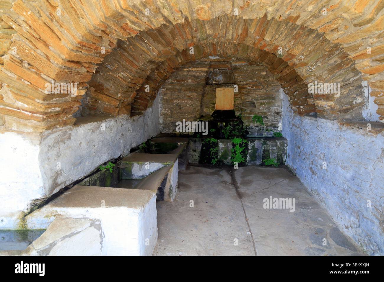 Communal village wash room, Triantaros Village, Tinos, Cyclades Islands, Greece. Stock Photo